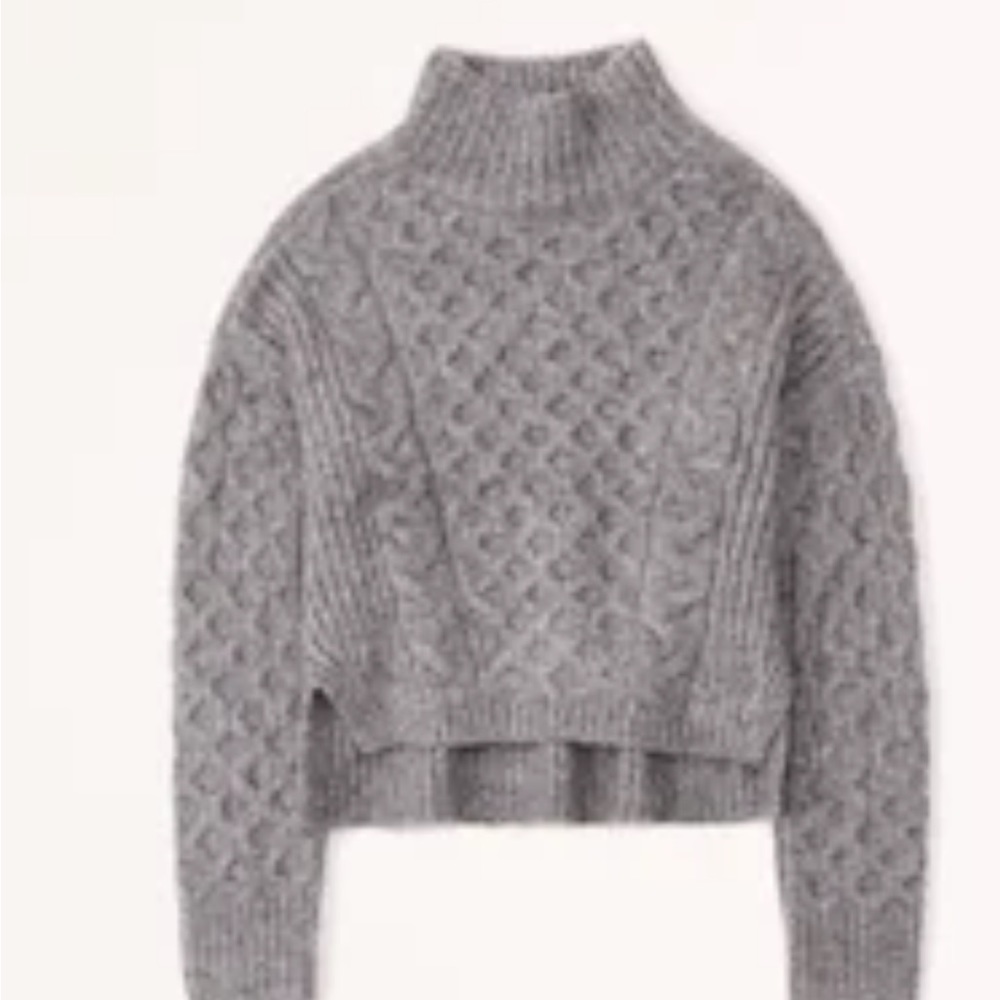 Abercrombie Gray Turtleneck Sweater